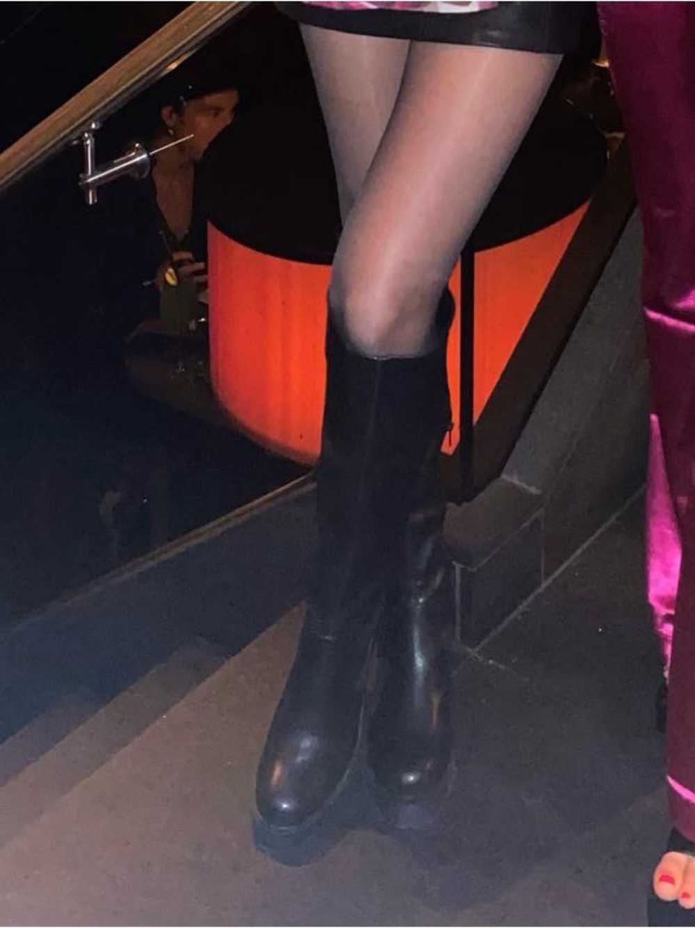Tall Black Platform Boots